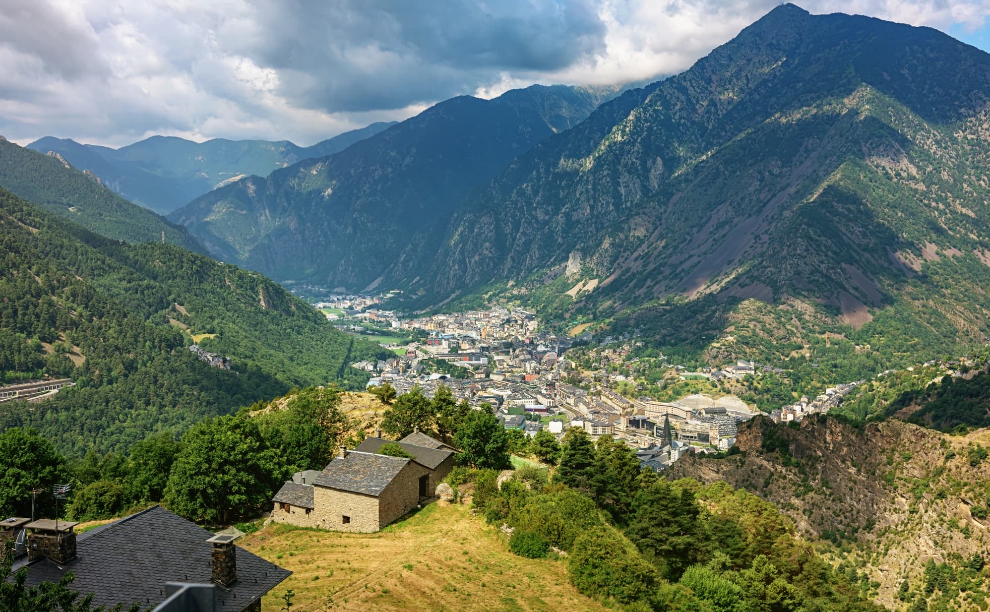 Vue panoramique d'Andorre